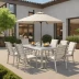 Mission-Style Aluminum Dining Set