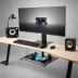 Monitor Stand with Integrated Cable Management Tray