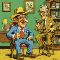 MAD Magazine TV parody caricatures – Jack Davis