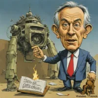Martin Rowson's Tony Blair caricature – Martin Rowson