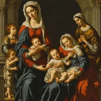 Madonna and Child with St. Anne (Caravaggio, Borghese)