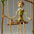 Morning Dew - wooden hand-carved marionette