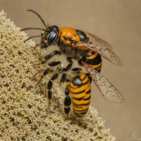 Mormon Metalmark Nomad Bee (Nomada mormon)
