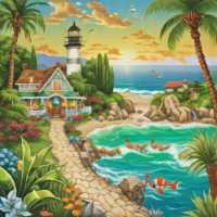 MasterPieces 300 Piece Jigsaw Puzzle - Coastal Charm