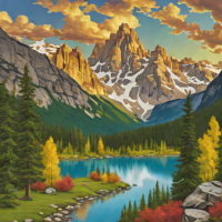 Made in USA - 1000 Piece Jigsaw Puzzle - Mountain Majesty