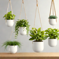 Mkono Hanging Planter Set (5-Piece)
