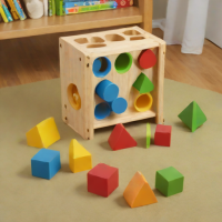 Melissa & Doug Wooden Shape Sorter Classic Toy