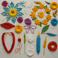 Mary Corbet's Needle 'n Thread Embroidery Kit - English Paper Piecing