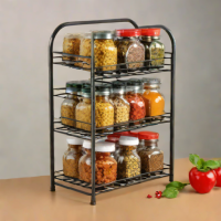 Mind Reader 4-Tier Metal Spice Rack