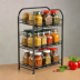 Mind Reader 4-Tier Metal Spice Rack