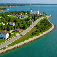 Mackinac City, Michigan to Mackinac Island, Michigan, USA