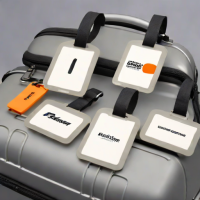 Name Brand Waterproof Luggage Tags - 6 Pack