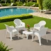 Outsunny 4-Piece Resin Chair Set