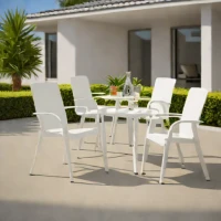 Patioworld Resin Stacking Chair Set