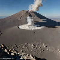 Popocatepetl crater fumaroles