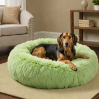 Paws & Pals Luxury Shag Faux Fur Donut Bed
