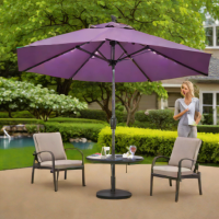 Purple Leaf 9 ft. Patio Umbrella