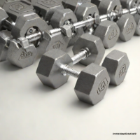 ProsourceFit Cast Iron Hex Dumbbell Set