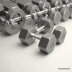 ProsourceFit Cast Iron Hex Dumbbell Set