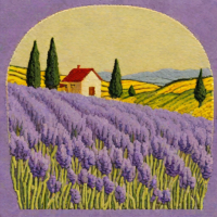 Perriana's - Lavender Field Embroidery Kit