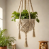 Pottery Barn Macrame Hanging Planter