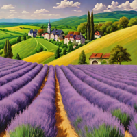 Quebec 1000 Piece Jigsaw Puzzle - Lavender Fields