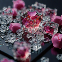 Real Flower Petal Ice Cubes