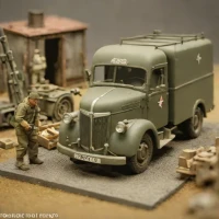 Resin Kit: WWII German Truck (e.g., Opel Blitz)