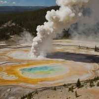 Roaring Mountain fumaroles