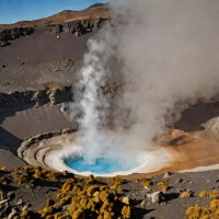 Ruapehu crater fumaroles