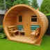 Redwood Outdoors Extra-Wide Outdoor Barrel Sauna - 6 Person