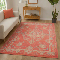 Ruggable Kamran Coral Indoor Rug