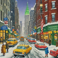 Ravensburger 1000 Piece 'Winter in New York' Puzzle