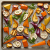 Sheet Pan Roasted Root Vegetables with Tahini Drizzle