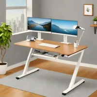SHW Electric Height Adjustable Desk Converter
