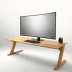 Simple Wooden Monitor Platform