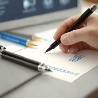 Stylus for Drawing on Paper (Ink Pen Style)