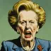 Steve Bell's Margaret Thatcher caricature – Steve Bell