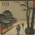 Shono: Driving Rain (Hiroshige, 1833)
