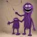 Silly Puppets Purple Monster Marionette String Puppet