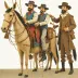 Sancho Panza and his Dapple Donkey Czech Marionette