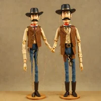 Sherif wooden marionette