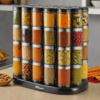 SpiceStack 16-Jar Revolving Spice Rack