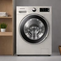 Samsung Bespoke Front Load Washer with Stainless Steel
