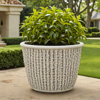 Southern Patio Resin Wicker Planter
