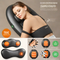 Shiatsu Back Massager with Heat & Vibration - FREETOO