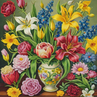Springbok 750 Piece 'Floral Bouquet' Puzzle
