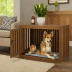 Two Tails Pet Company Wooden Dog Crate