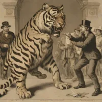 The Tammany Tiger Loose – Thomas Nast (1871)