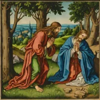 The Small Passion: Agony in the Garden (Dürer, c.1509)
